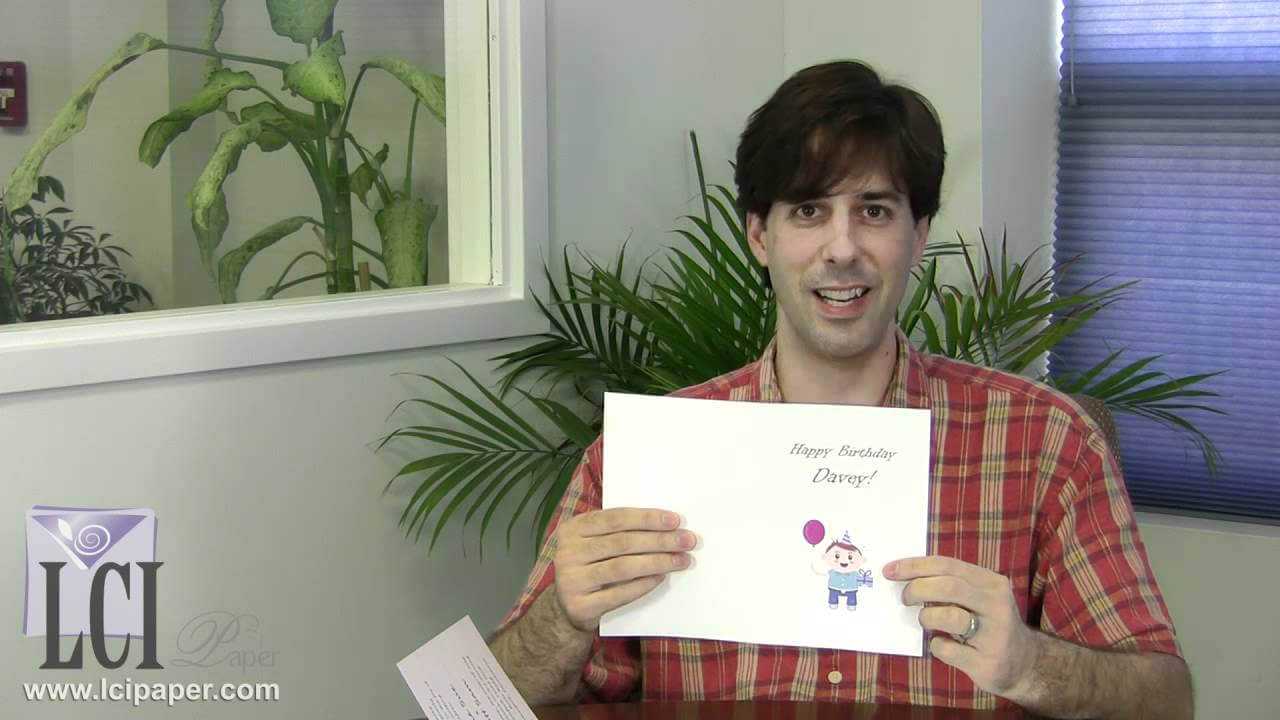 How To Print Half Fold Greeting Cards At Home For Half Fold Greeting Card Template Word