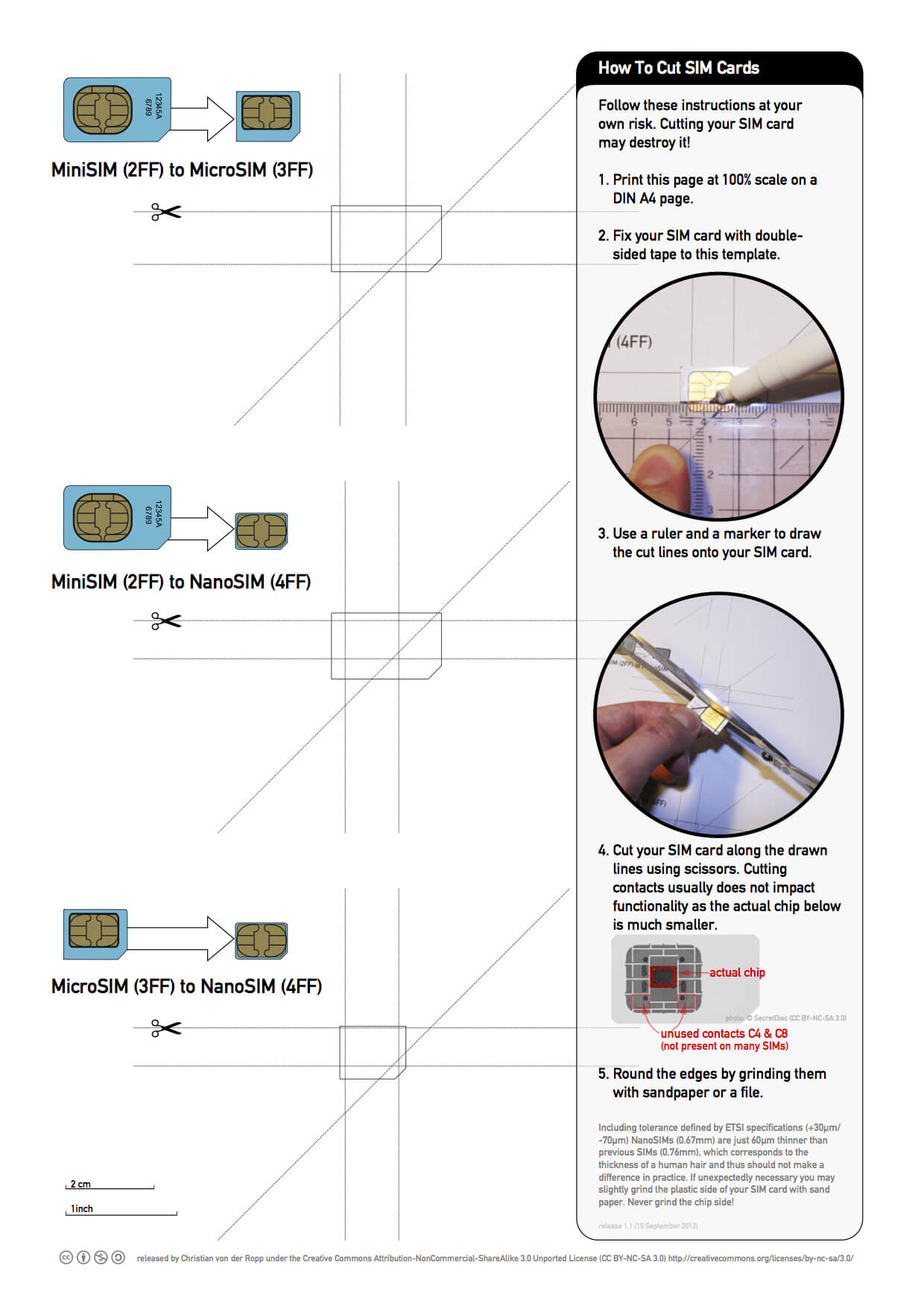 How To Resize A Sim Card In Sim Card Cutter Template