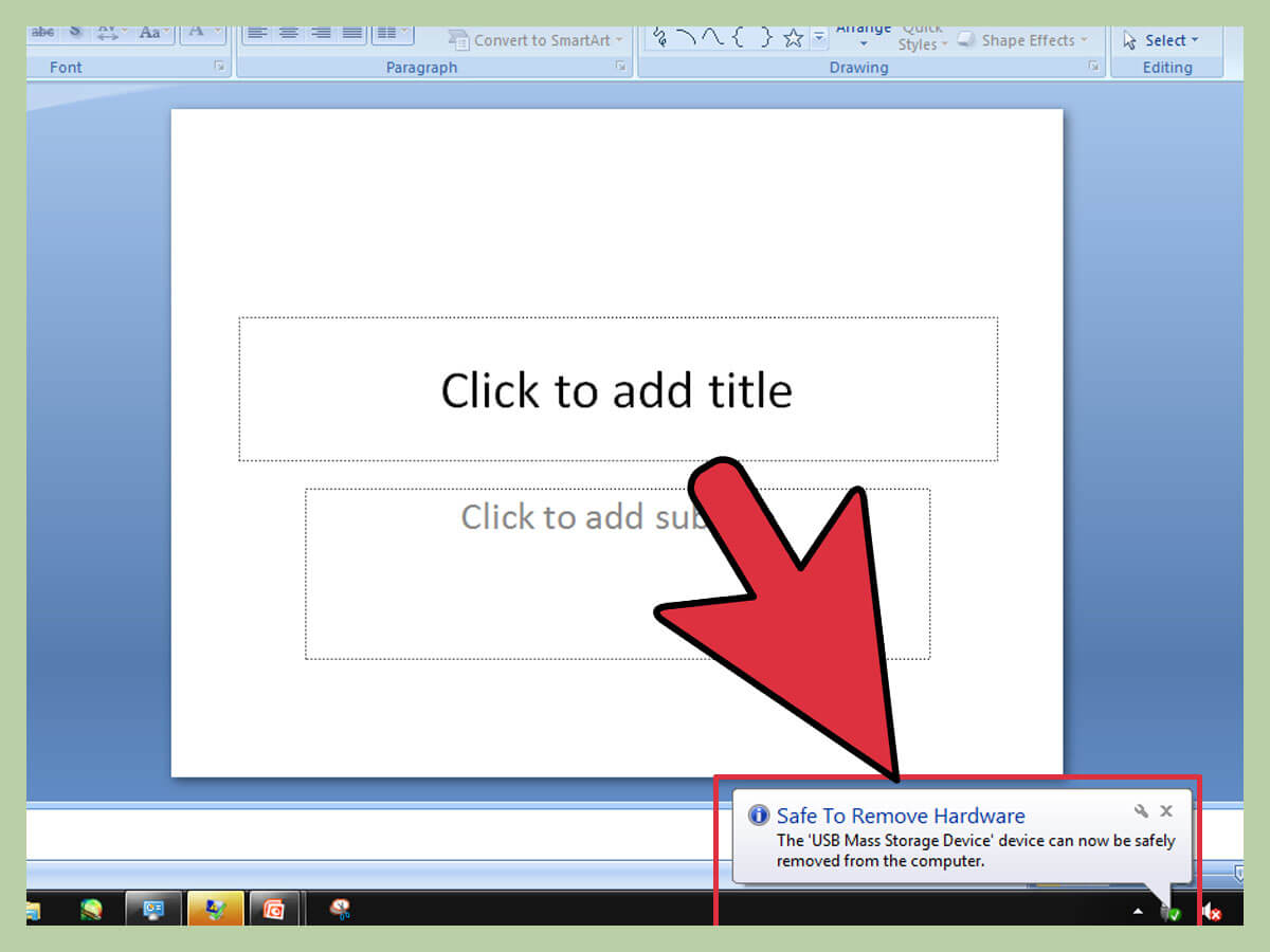 How To Save A Powerpoint Presentation On A Thumbdrive: 7 Steps With How To Save Powerpoint Template
