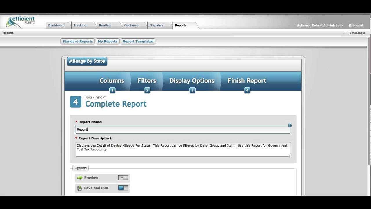 How To Setup A Mileagestate Report Template – Milo Fleet Management  System With Fleet Report Template