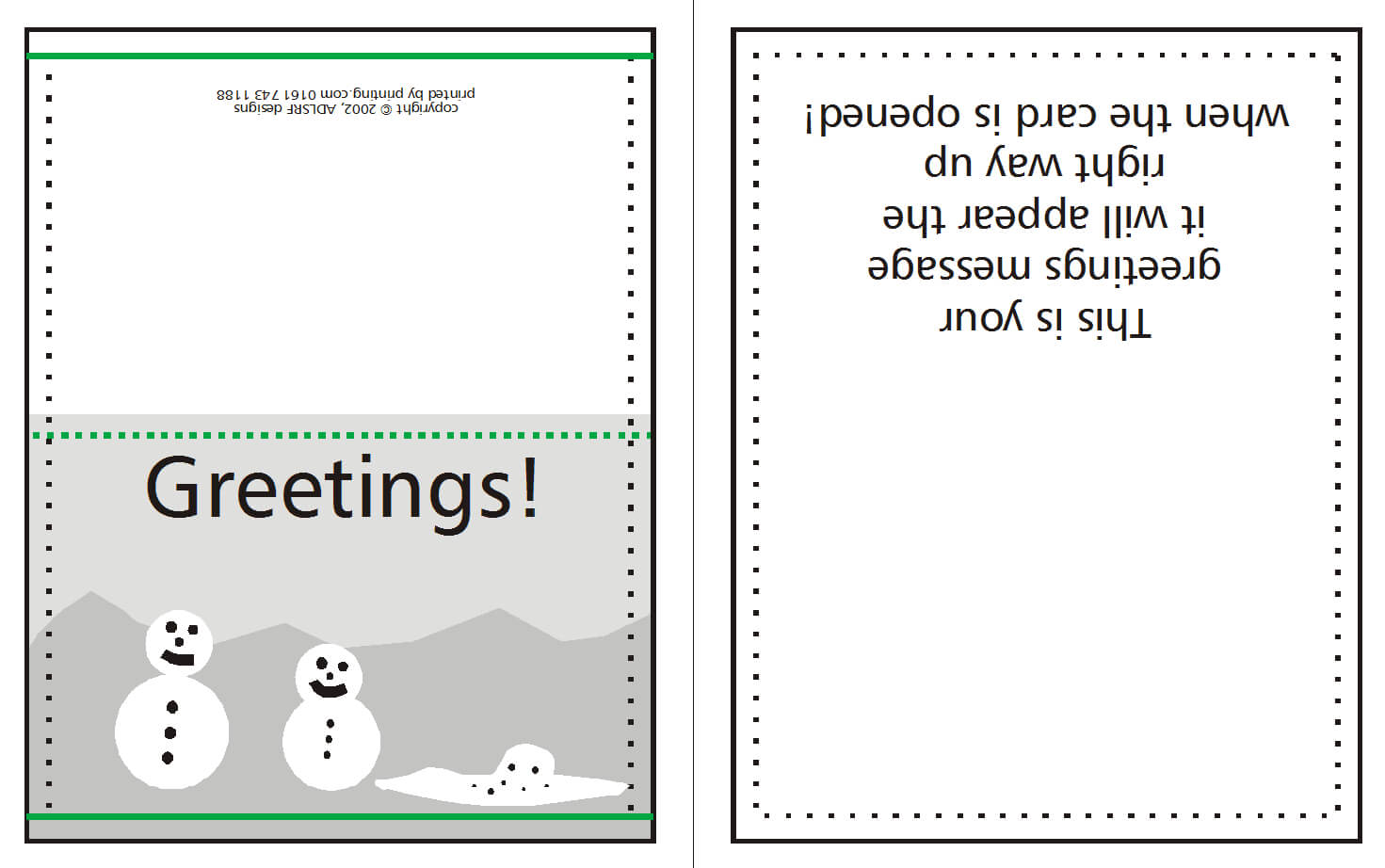 How To Supply Greeting/christmas Cards | W3Pedia Inside For Birthday Card Template Indesign