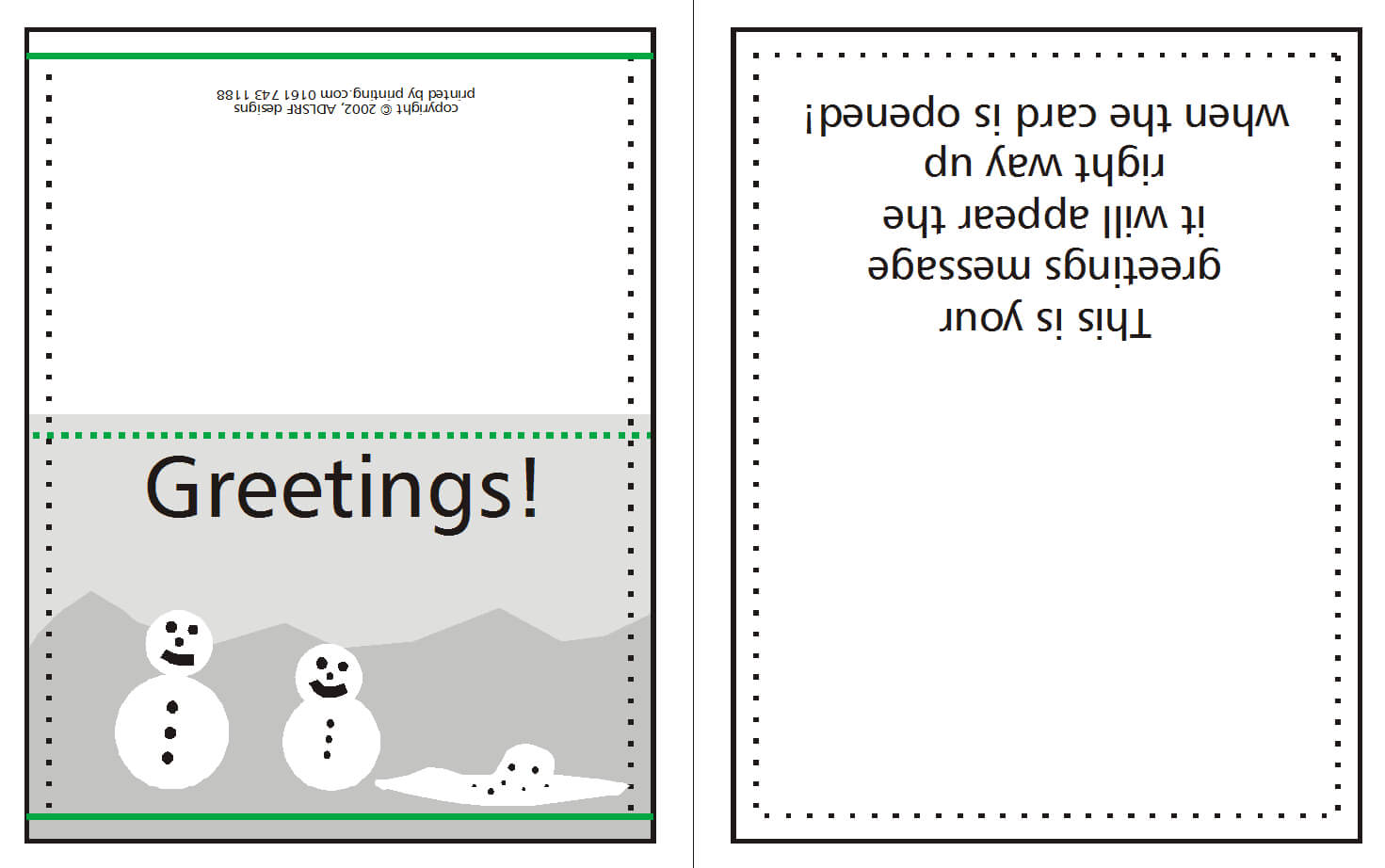 How To Supply Greeting/christmas Cards | W3Pedia Intended For Birthday Card Indesign Template