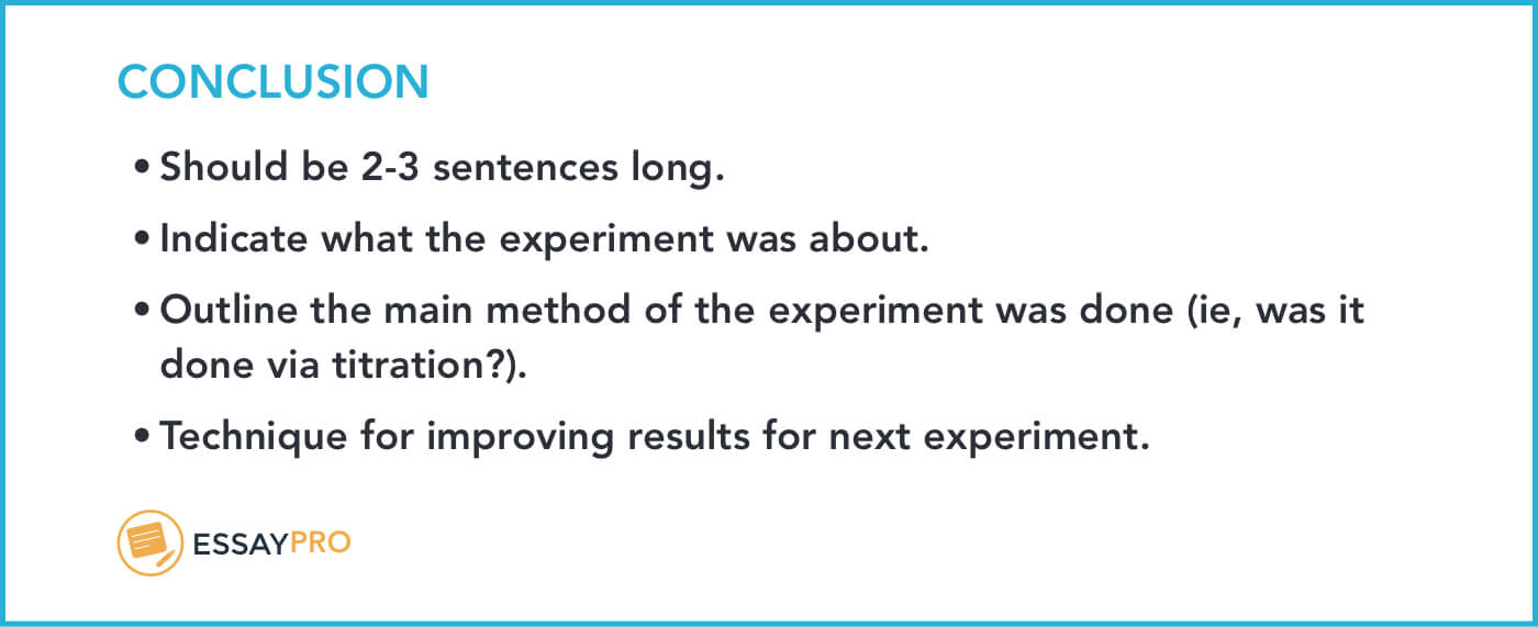 How To Write A Lab Report: Format, Examples | Essaypro For Lab Report Conclusion Template