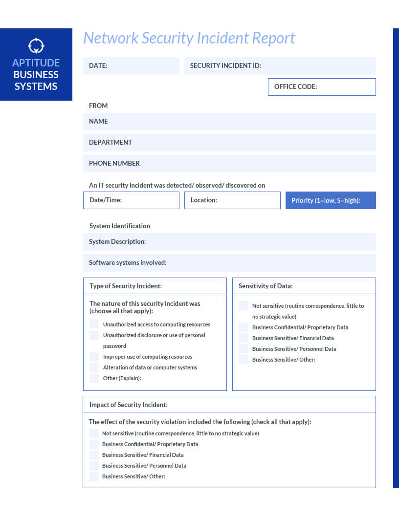 How To Write An Effective Incident Report [Examples + For It Incident Report Template