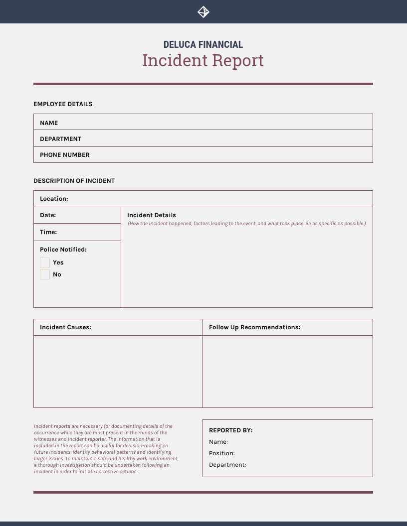 How To Write An Effective Incident Report [Examples + For Serious Incident Report Template