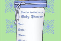 I Like This Free Baby Shower Invitation Template For Word pertaining to Free Baby Shower Invitation Templates Microsoft Word