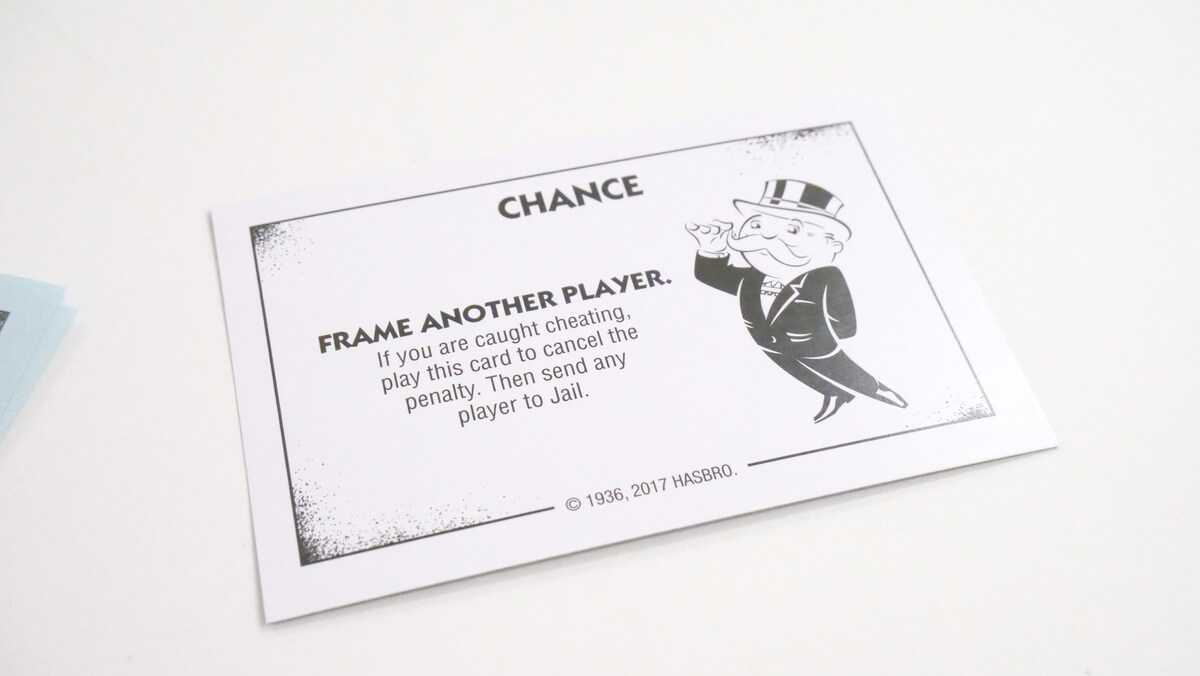 I Tried Playing A Monopoly 'monopoly Game: Cheaters Edition Inside Chance Card Template