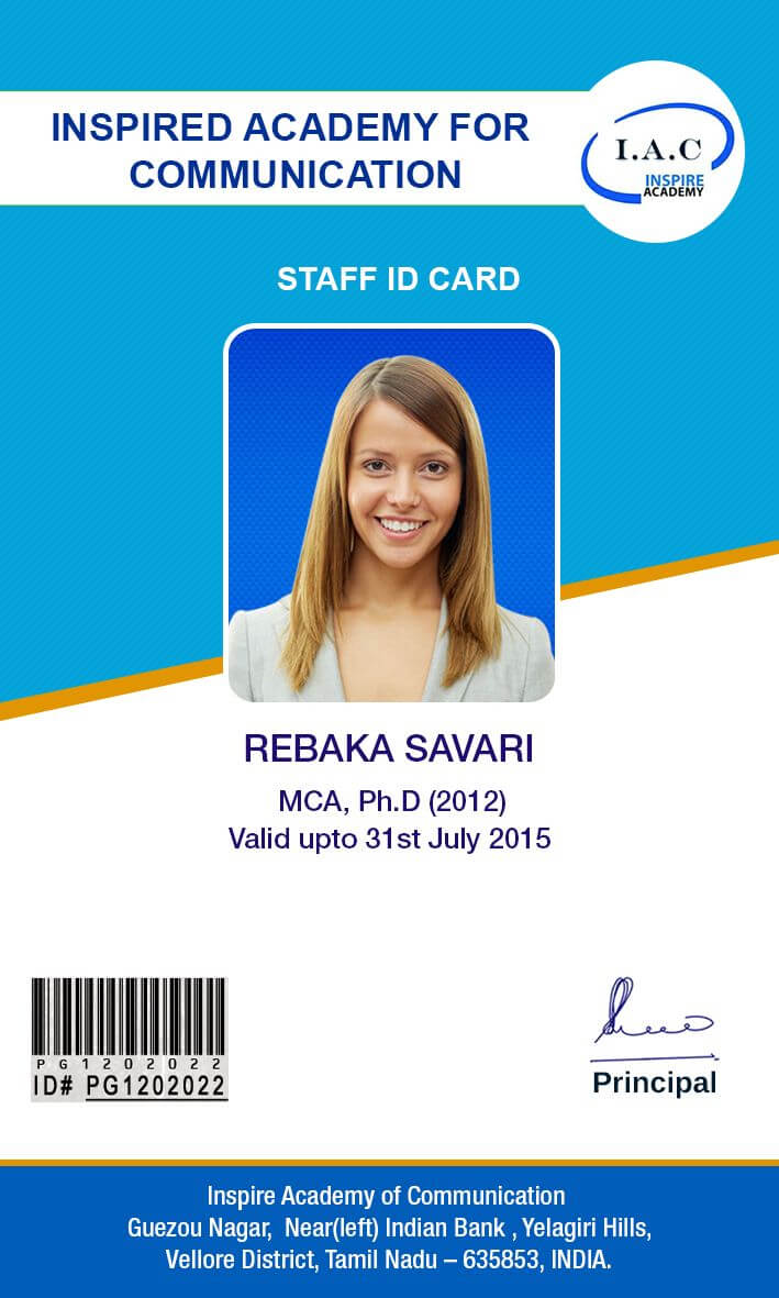 Id Card Designs | Id Cards | Id Card Template, Cards, School Id For Pvc Id Card Template