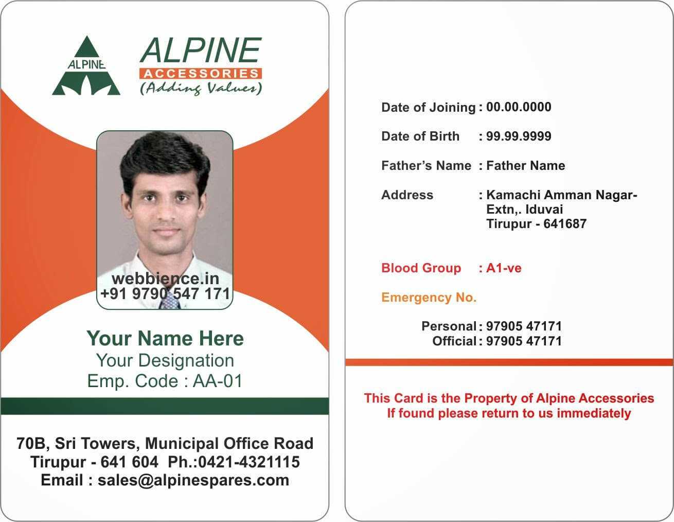 Id Card Formats – Major.magdalene Project With Free Id Card Template Word