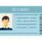 Id Card Isolated On White Background. Identification Card Icon intended for Personal Identification Card Template