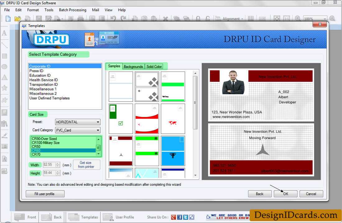 Id Cards Maker Software – Design Identity Cards For Staff Or Within Faculty Id Card Template