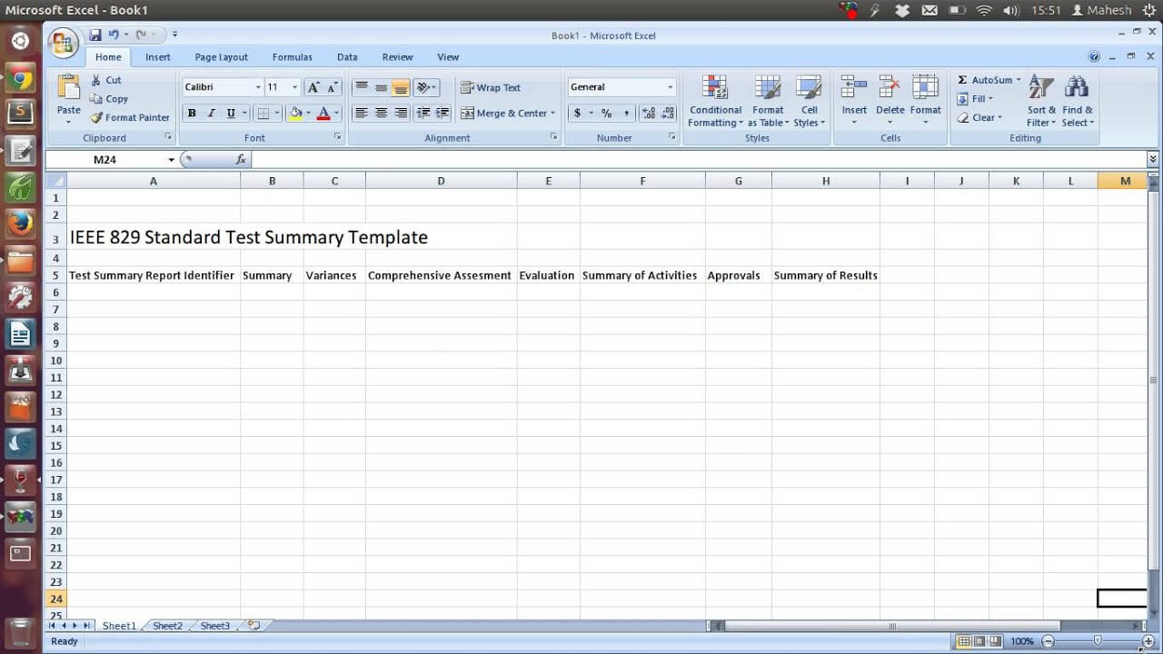 Ieee 829 Standard Test Summary Report Template For Software Testing Weekly Status Report Template