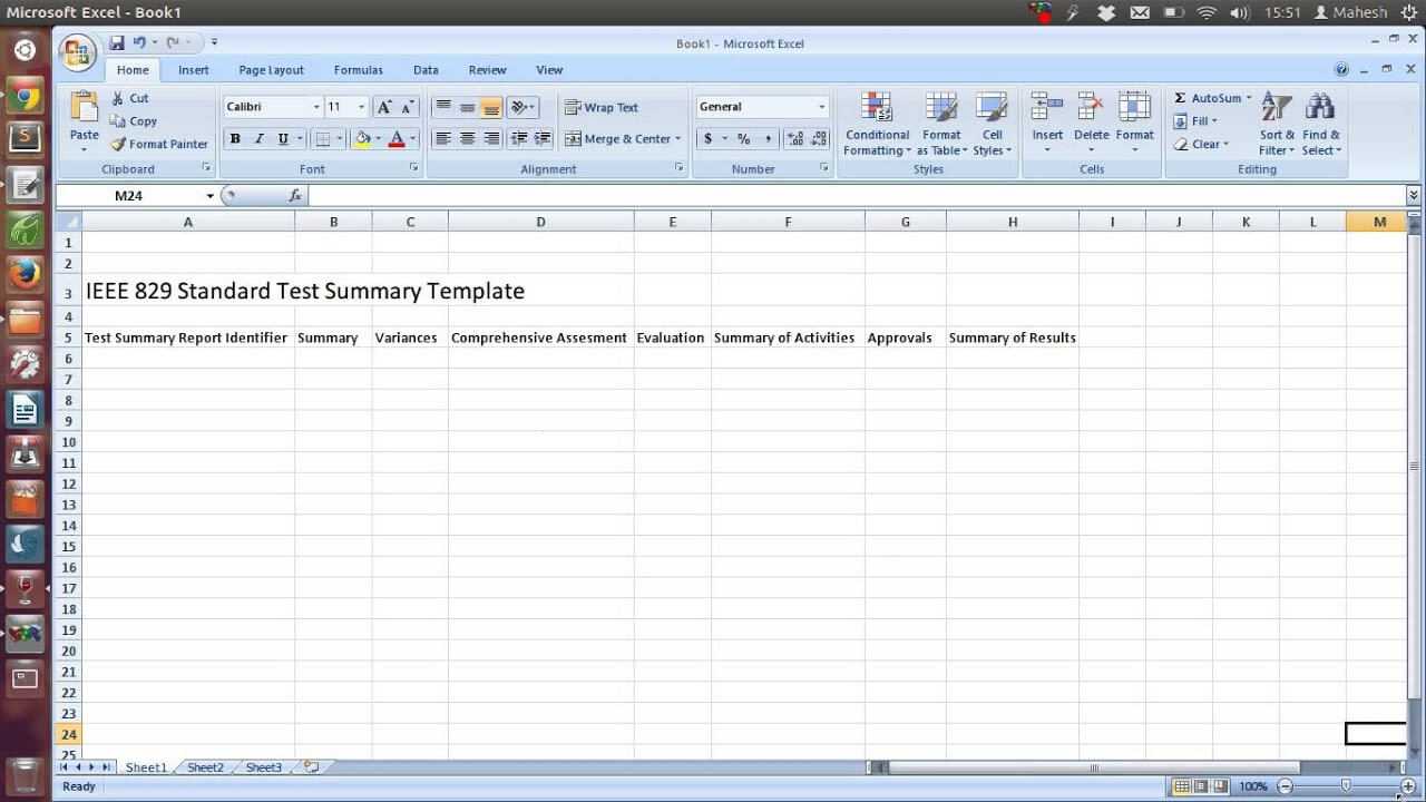 Ieee 829 Standard Test Summary Report Template For Software Testing Weekly Status Report Template