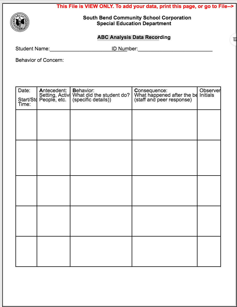 Iep Forms Within Blank Iep Template – Atlantaauctionco In Blank Iep Template