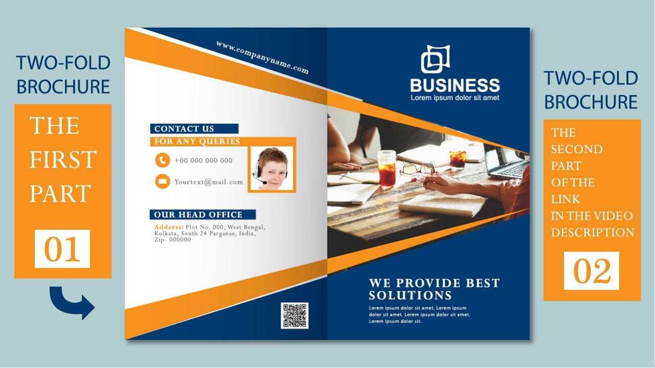 Illustrator Tutorial – Two Fold Business Brochure Template Part 01 Regarding 2 Fold Brochure Template Free