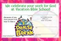 Image Result For Vbs Certificate 2018 Free Templates pertaining to Vbs Certificate Template