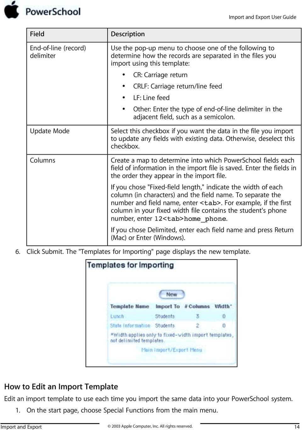 Import And Export User Guide Powerschool Student Information Throughout Powerschool Reports Templates