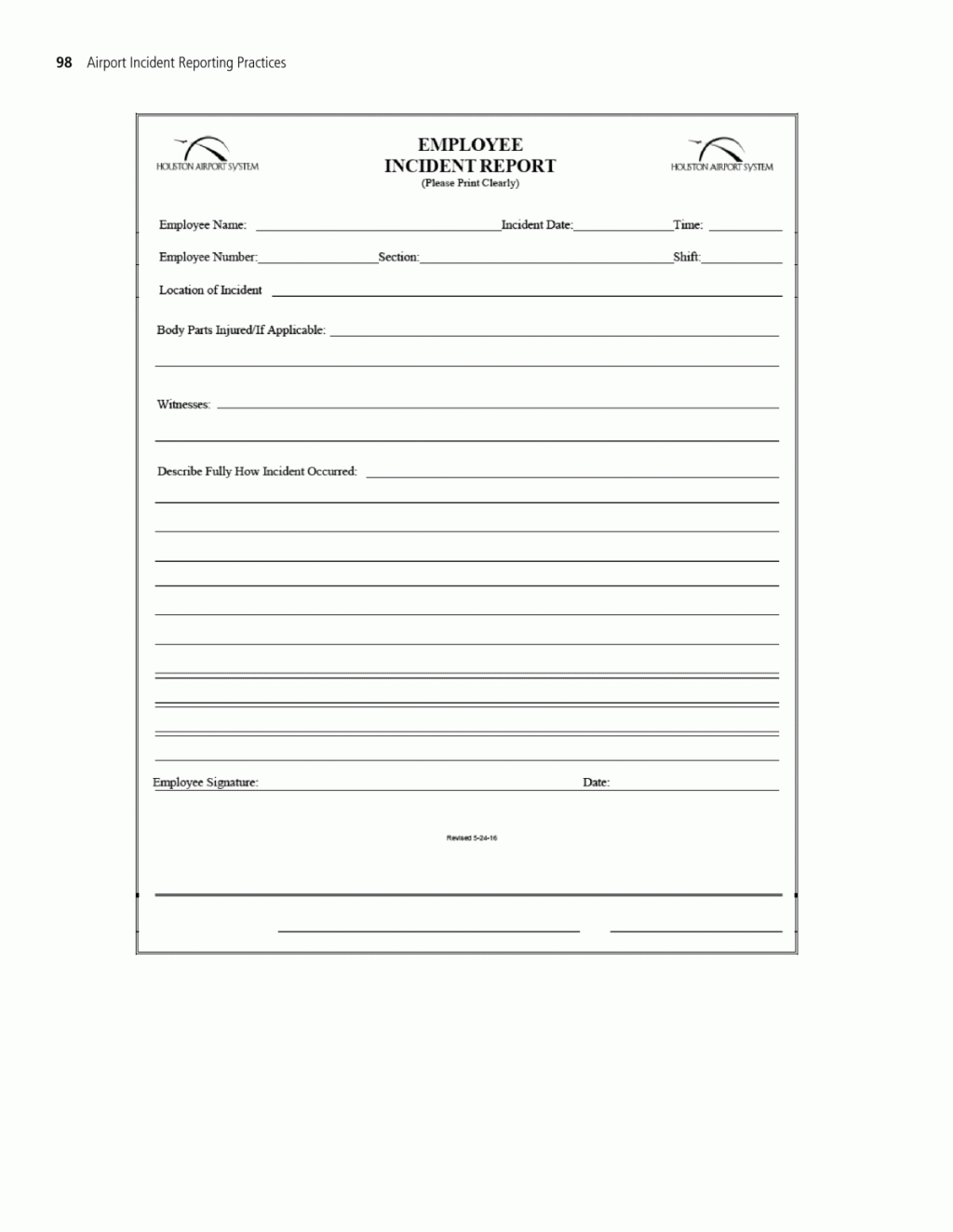 Incident Report Form Template Microsoft Excel Templates For Customer Incident Report Form Template