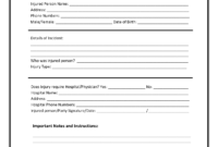 Incident Report Template | Incident Report, Incident Report pertaining to Customer Incident Report Form Template