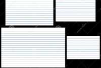 Index Cards Stock Vector. Illustration Of Stationery, Lined pertaining to 5 By 8 Index Card Template