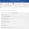 Inserting A Table Of Contents In An Apa Formatted Paper with Microsoft Word Table Of Contents Template