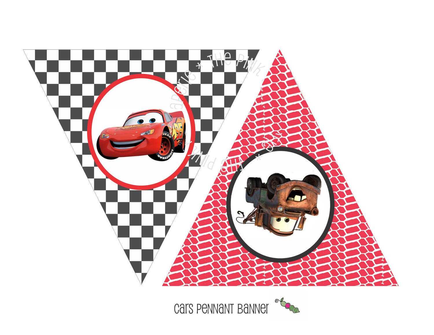 Instant Download – Printable Cars Themed Happy Birthday Pertaining To Cars Birthday Banner Template