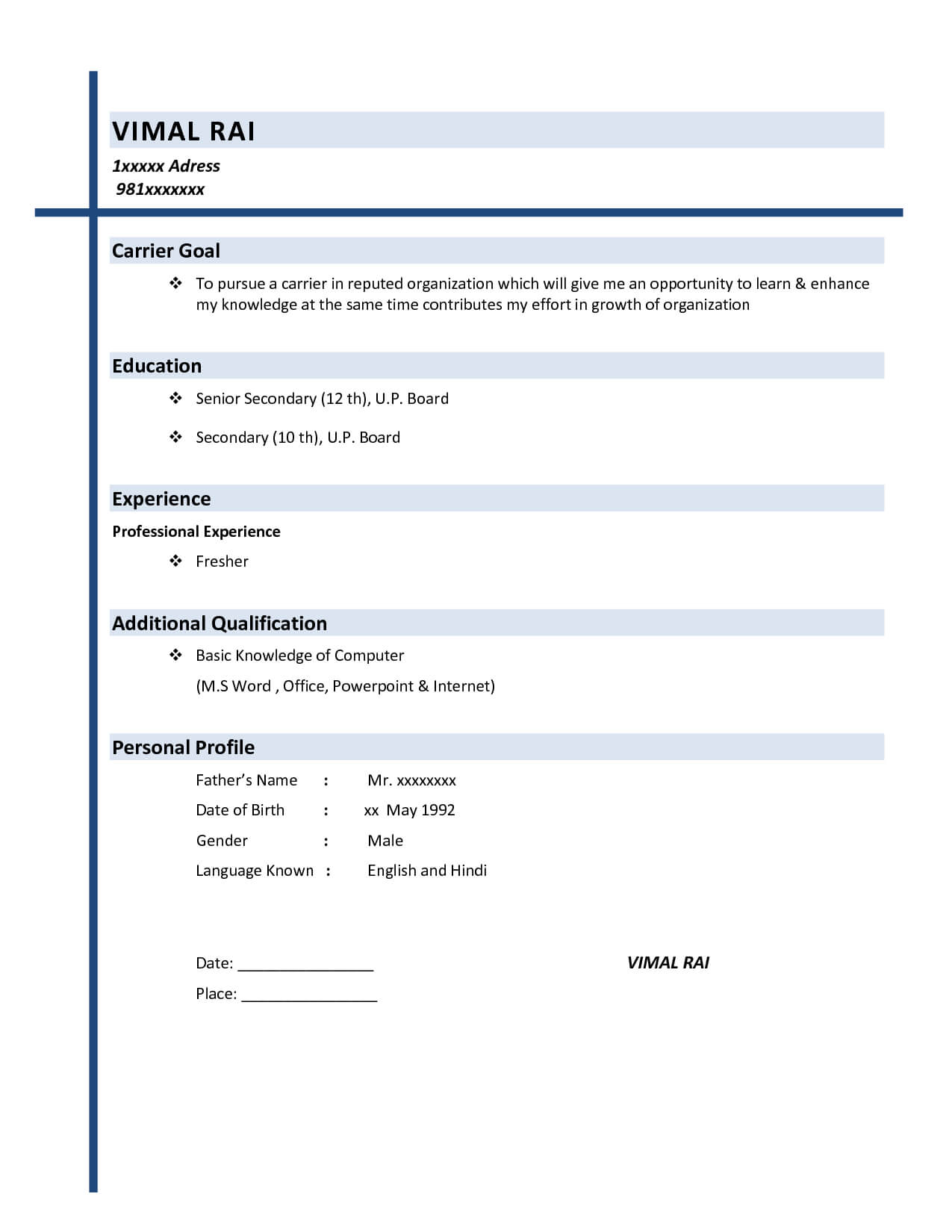 Instant Resume Template Professional For Word Formal Sample For Simple Resume Template Microsoft Word
