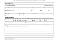 Insurance Incident Report - Fill Online, Printable, Fillable intended for Insurance Incident Report Template