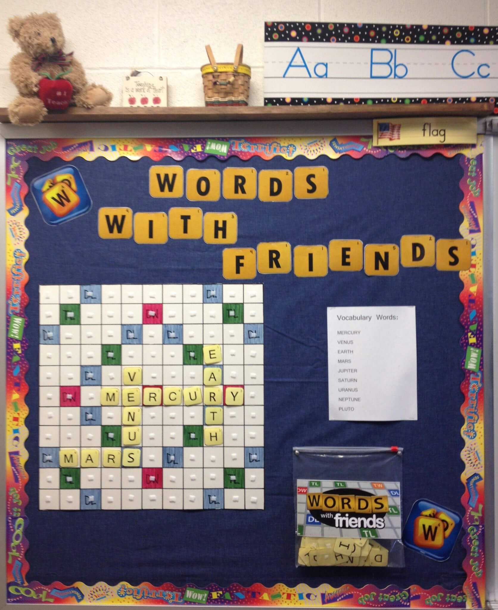 Interactive Vocabulary Bulletin Board – Image Only. I Could Within Bulletin Board Template Word