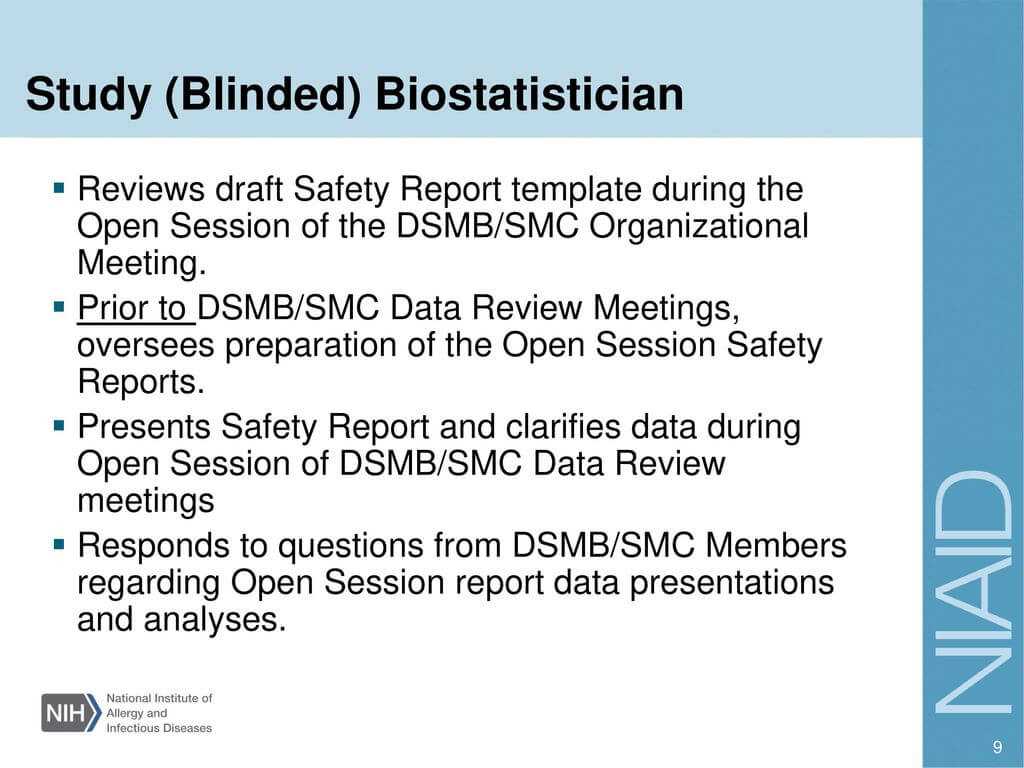 Investigator Training – Ppt Download Intended For Dsmb Report Template