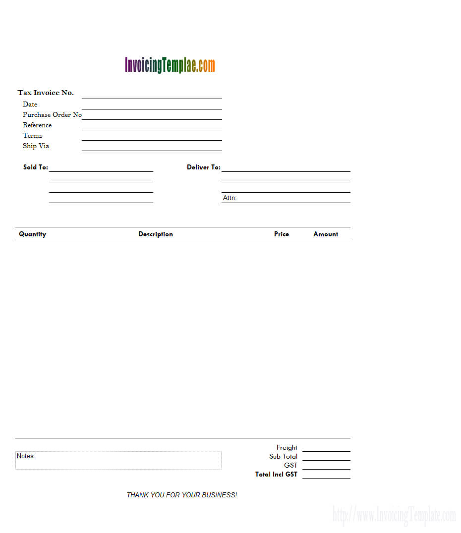 Invoice And Packing List On Separate Worksheet Intended For Blank Packing List Template