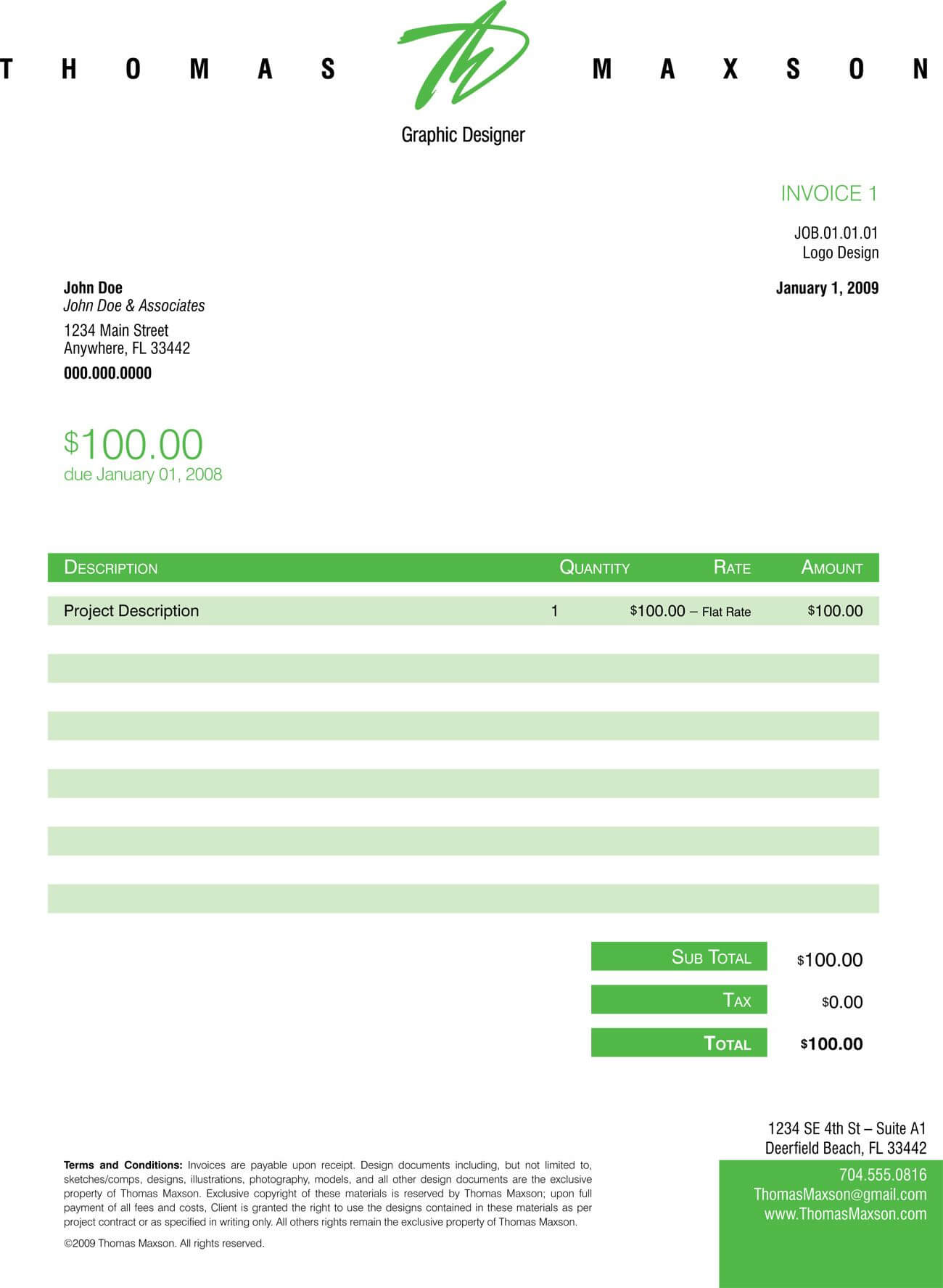 Invoice Like A Pro: Design Examples And Best Practices Throughout Web Design Invoice Template Word