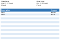 Invoice Template For Word - Free Simple Invoice with regard to Free Downloadable Invoice Template For Word