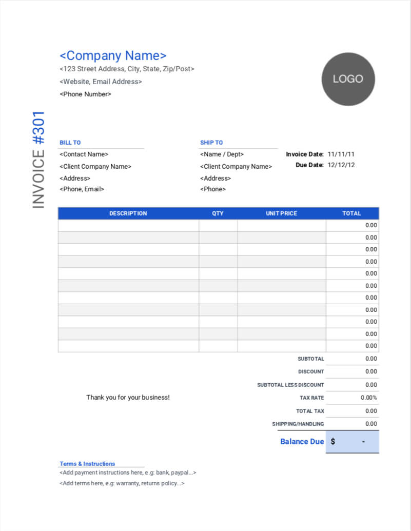 Invoice Templates | Download, Customize & Send | Invoice Simple Throughout Free Invoice Template Word Mac