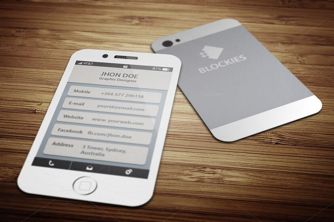 Iphone 6 (35% Off) Business Cardjigsawlab On For Iphone Business Card Template