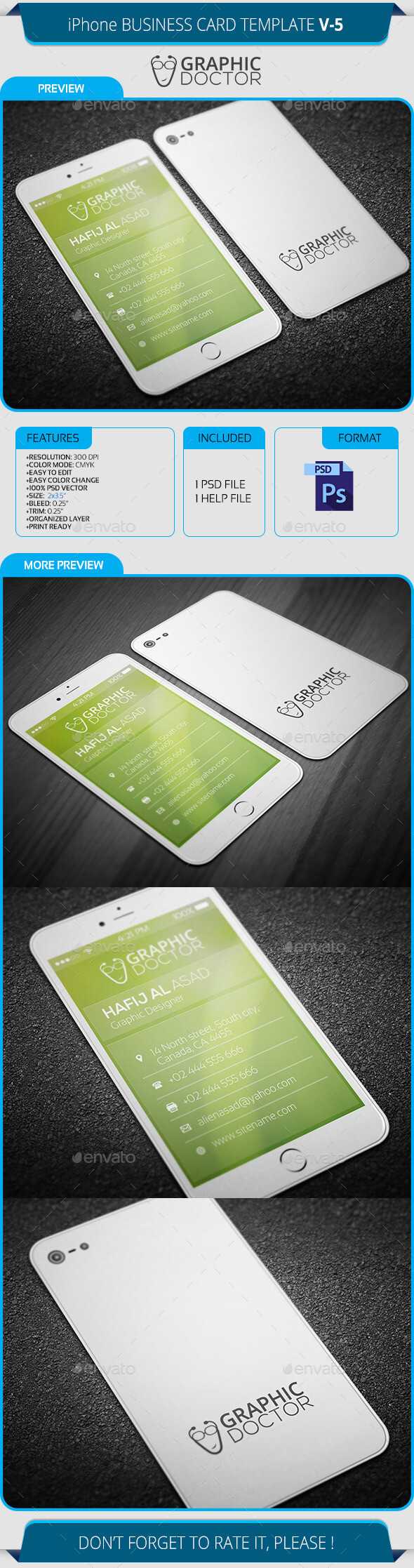 Iphone Business Card Template V 5 Inside Iphone Business Card Template