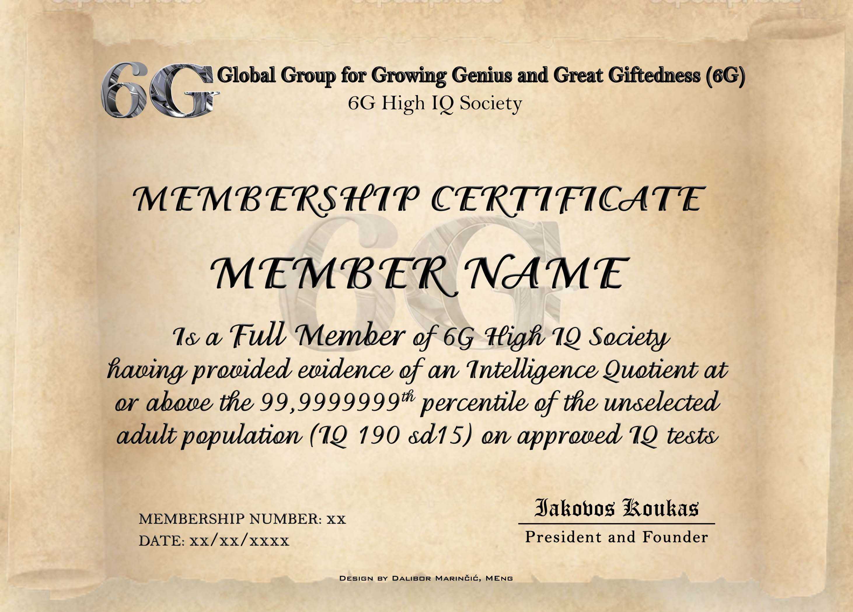 Iq Certificate Template – Atlantaauctionco Pertaining To Iq Certificate Template