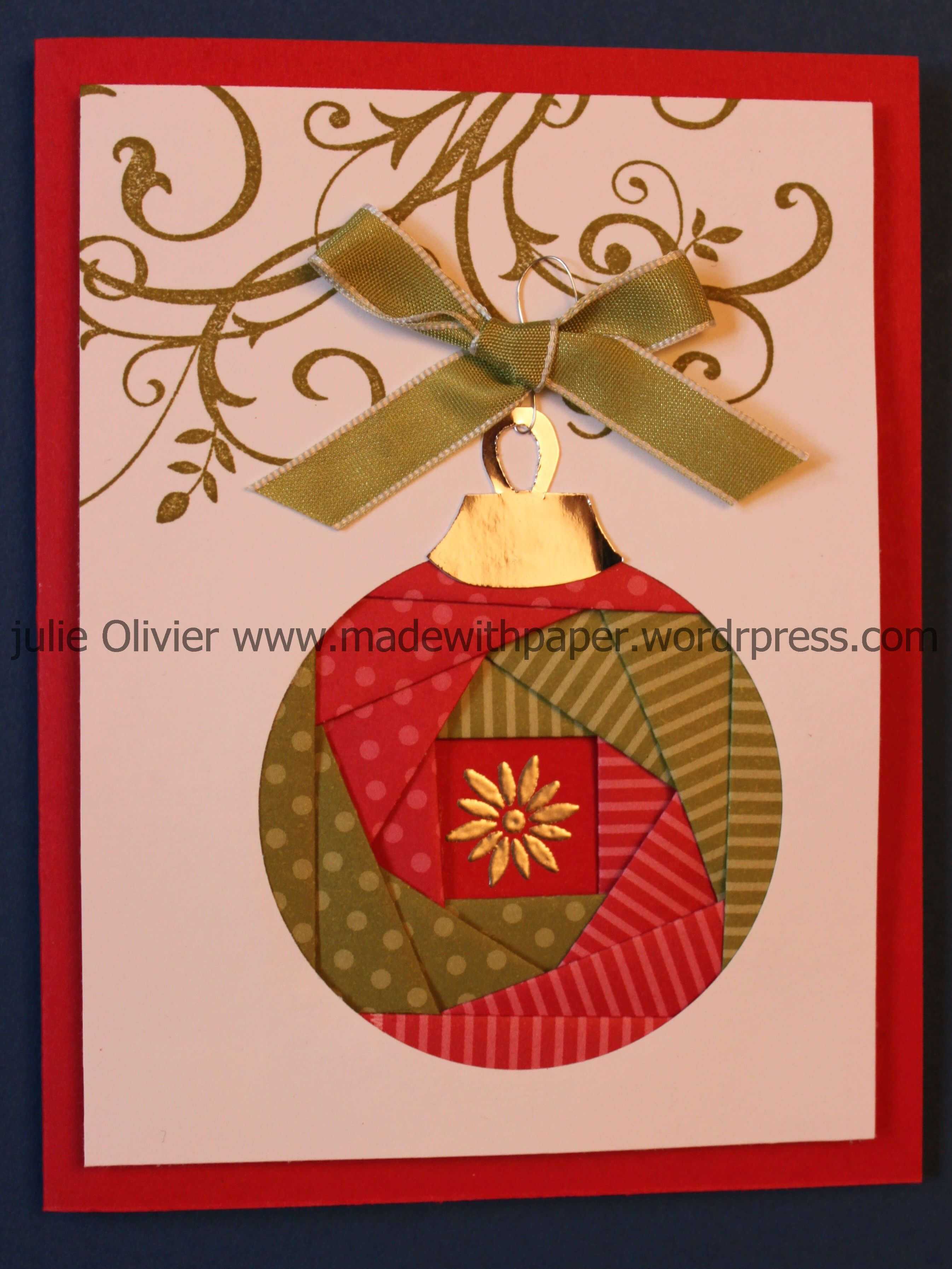 Iris Folding: Christmas Ornament | Cards – Iris Folding In Iris Folding Christmas Cards Templates