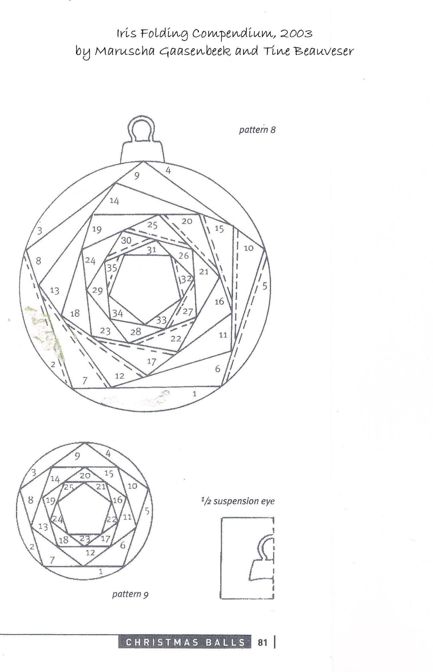 Iris Folding Patterns Free Printables |  Made Using A With Regard To Card Folding Templates Free