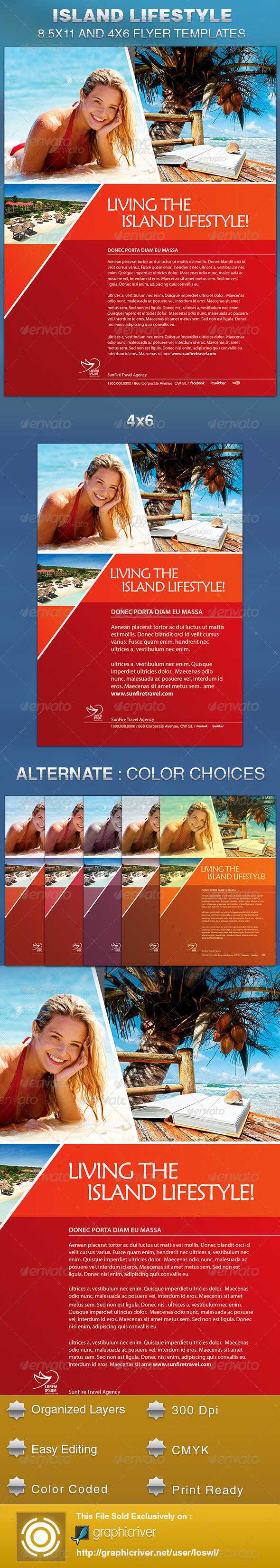 Island Flyer Graphics, Designs & Templates From Graphicriver Regarding Island Brochure Template