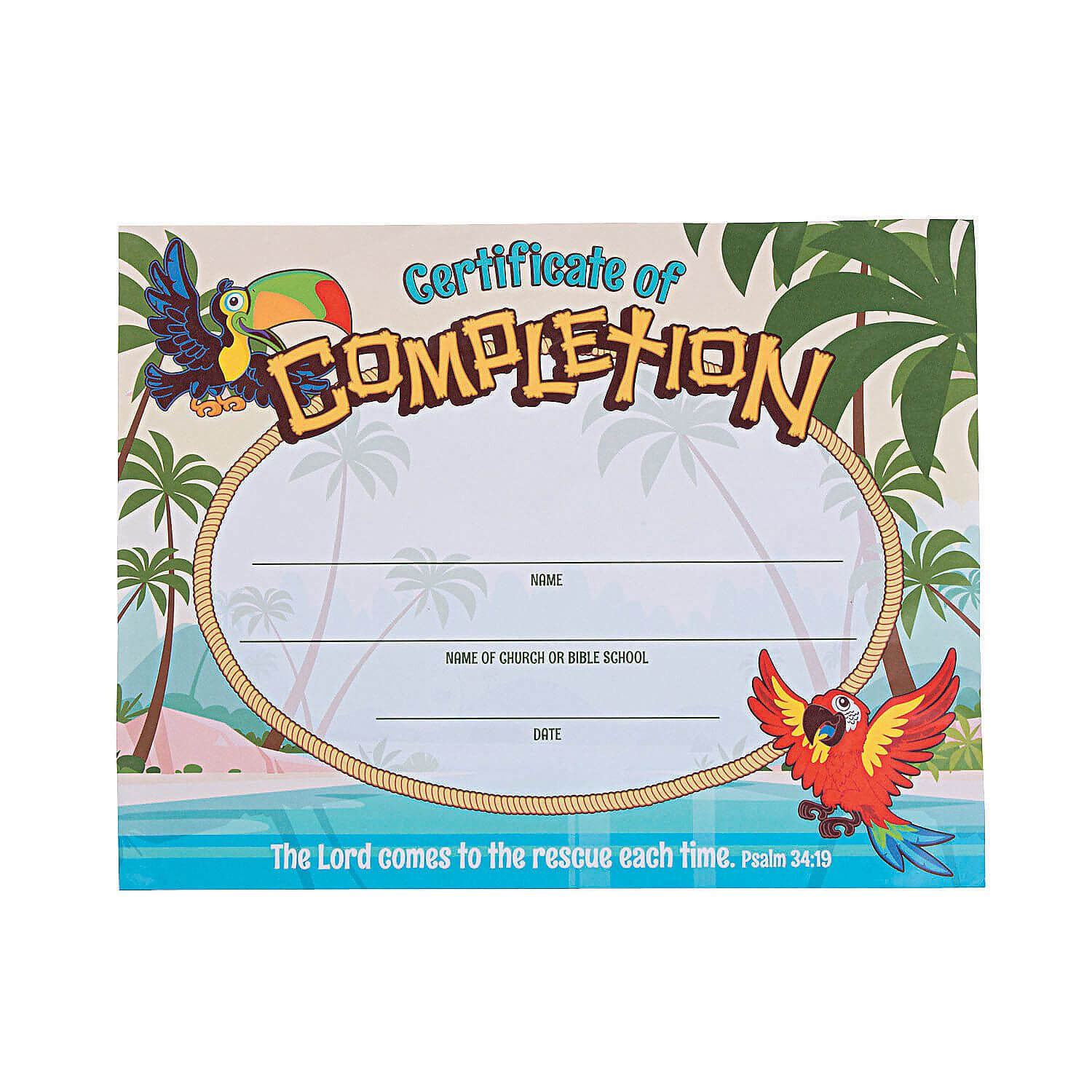 Island Vbs Certificates Of Completion | Stuff I Designed For Inside Free Vbs Certificate Templates