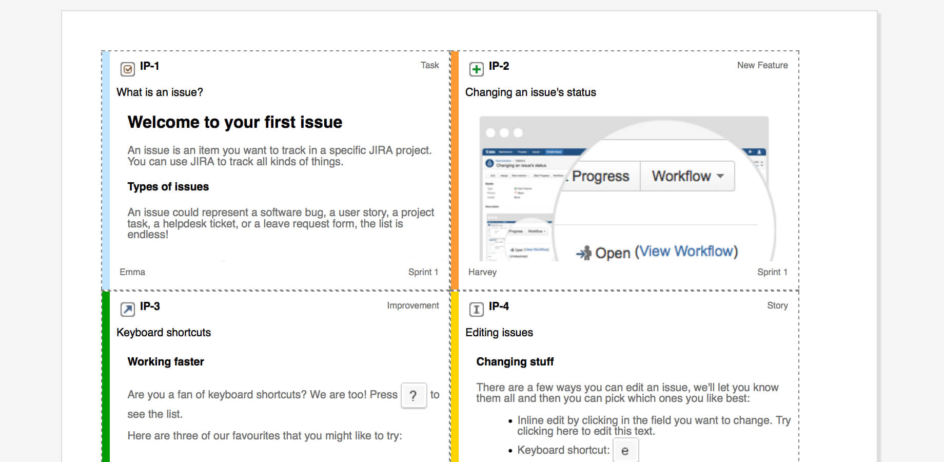 Issue Printer – Print Agile Board Cards | Atlassian Marketplace Within Agile Story Card Template