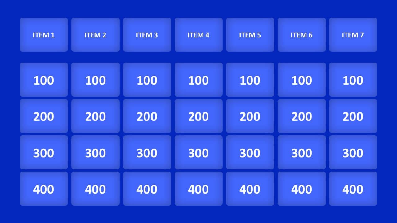 Jeopardy Game Powerpoint Templates Regarding Quiz Show Template Powerpoint