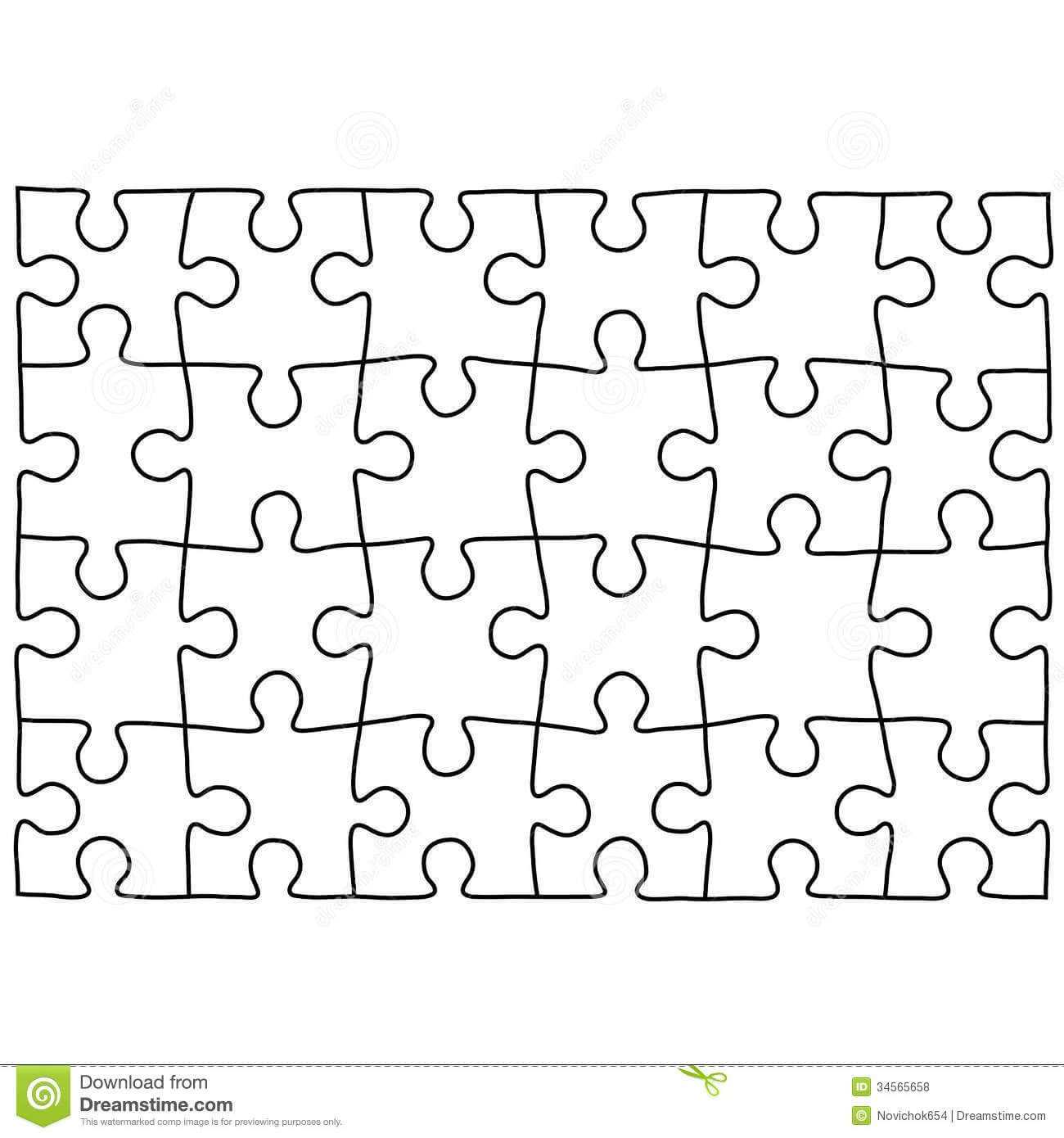 Jigsaw Puzzle Design Template | Free Puzzle Templates In Regarding Jigsaw Puzzle Template For Word