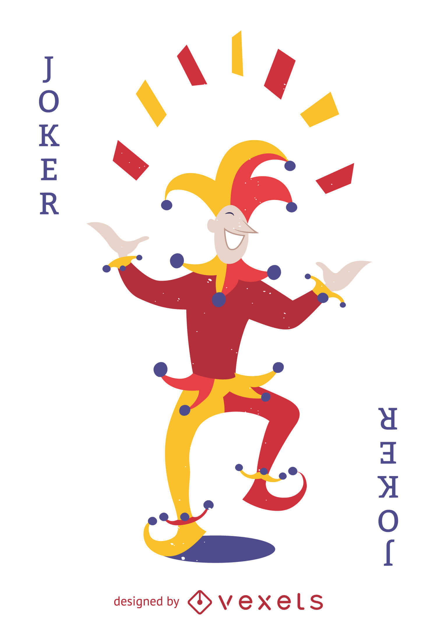 Joker Card Illustration – Vector Download In Joker Card Template