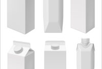 Juice And Milk Blank Packaging Template throughout Blank Packaging Templates