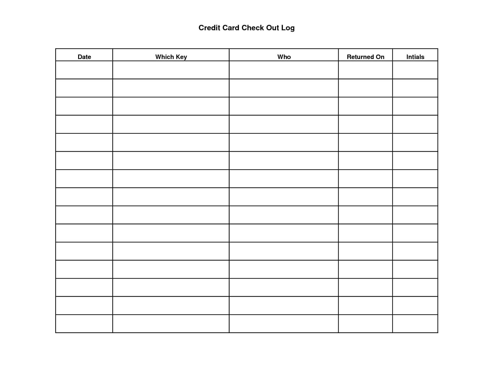 Key Sign Out Sheet Template | Scope Of Work Template Regarding Check Out Report Template