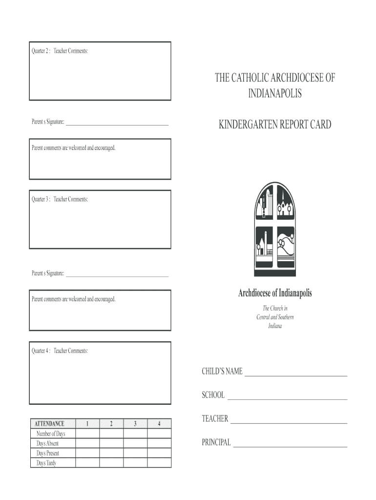 Kindergarten Report Card Template – Fill Online, Printable Pertaining To Kindergarten Report Card Template