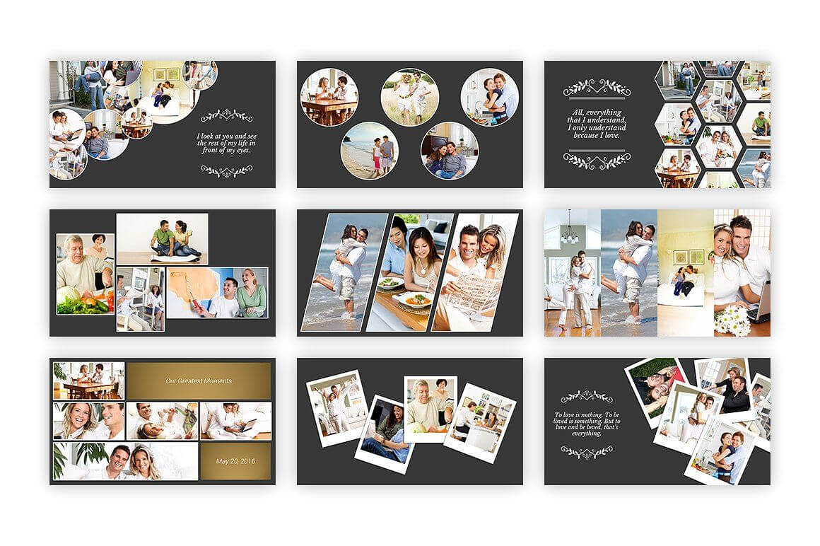 Kolase – Powerpoint Template #collage#perfect#album#family In Powerpoint Photo Album Template