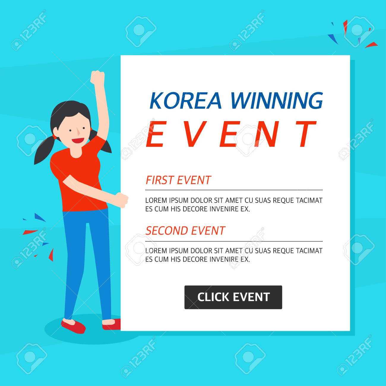 Korea Winning Event Banner Template With Regard To Event Banner Template